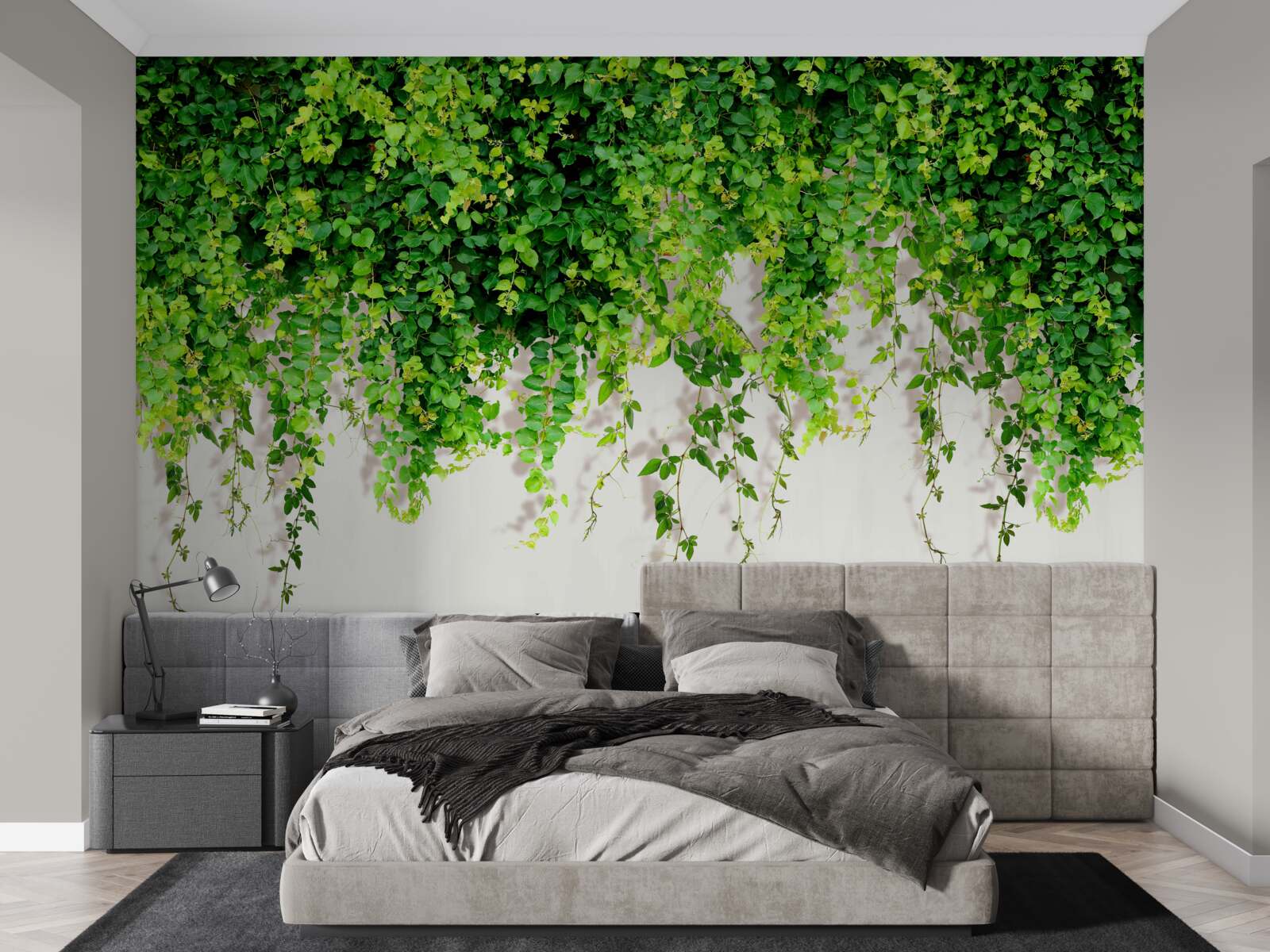 Fototapet vegetație verde bogată