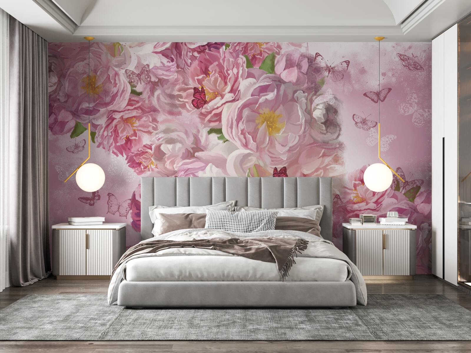 Fototapet ramură decorată cu muguri înfloriți