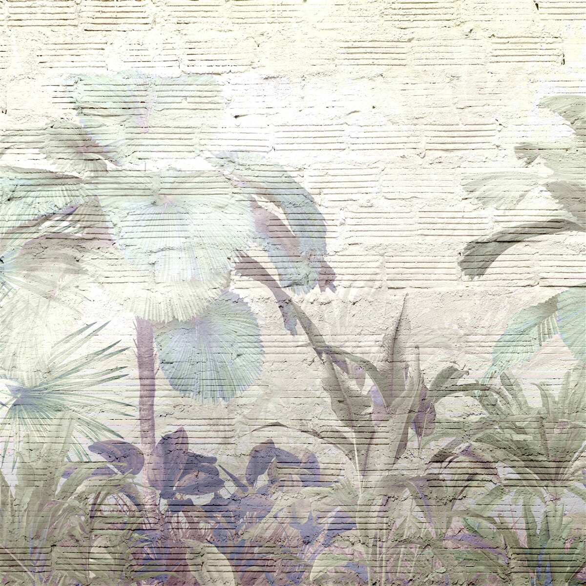 Fototapet plante tropicale expuse la vânturi puternice