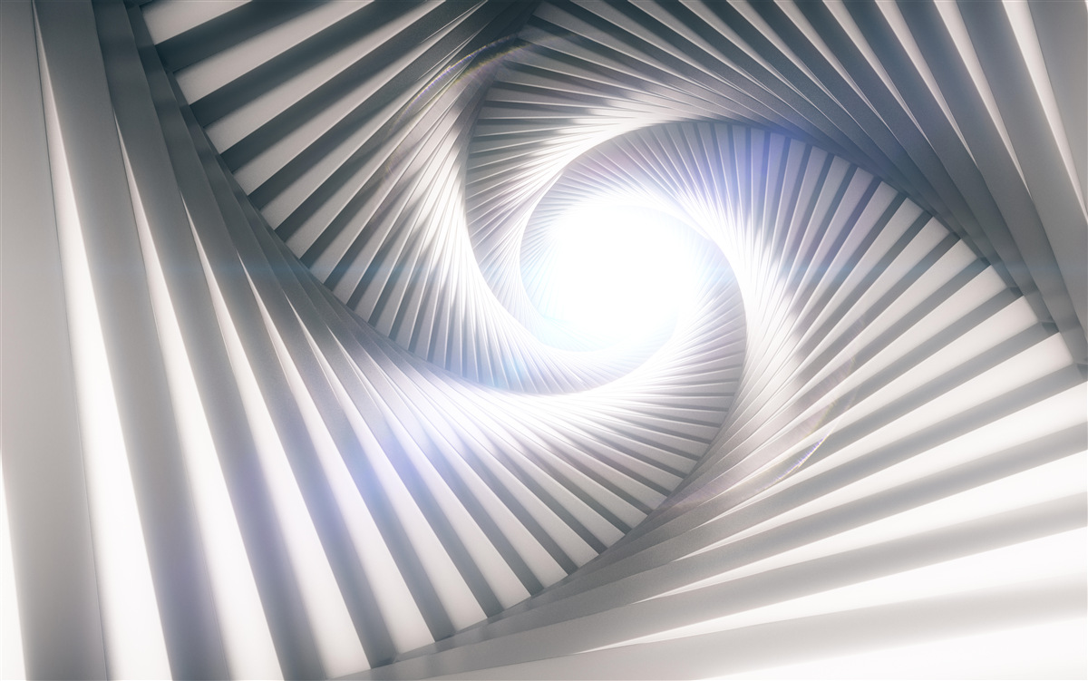 Fototapet abstracție sub forma unei scări înalte