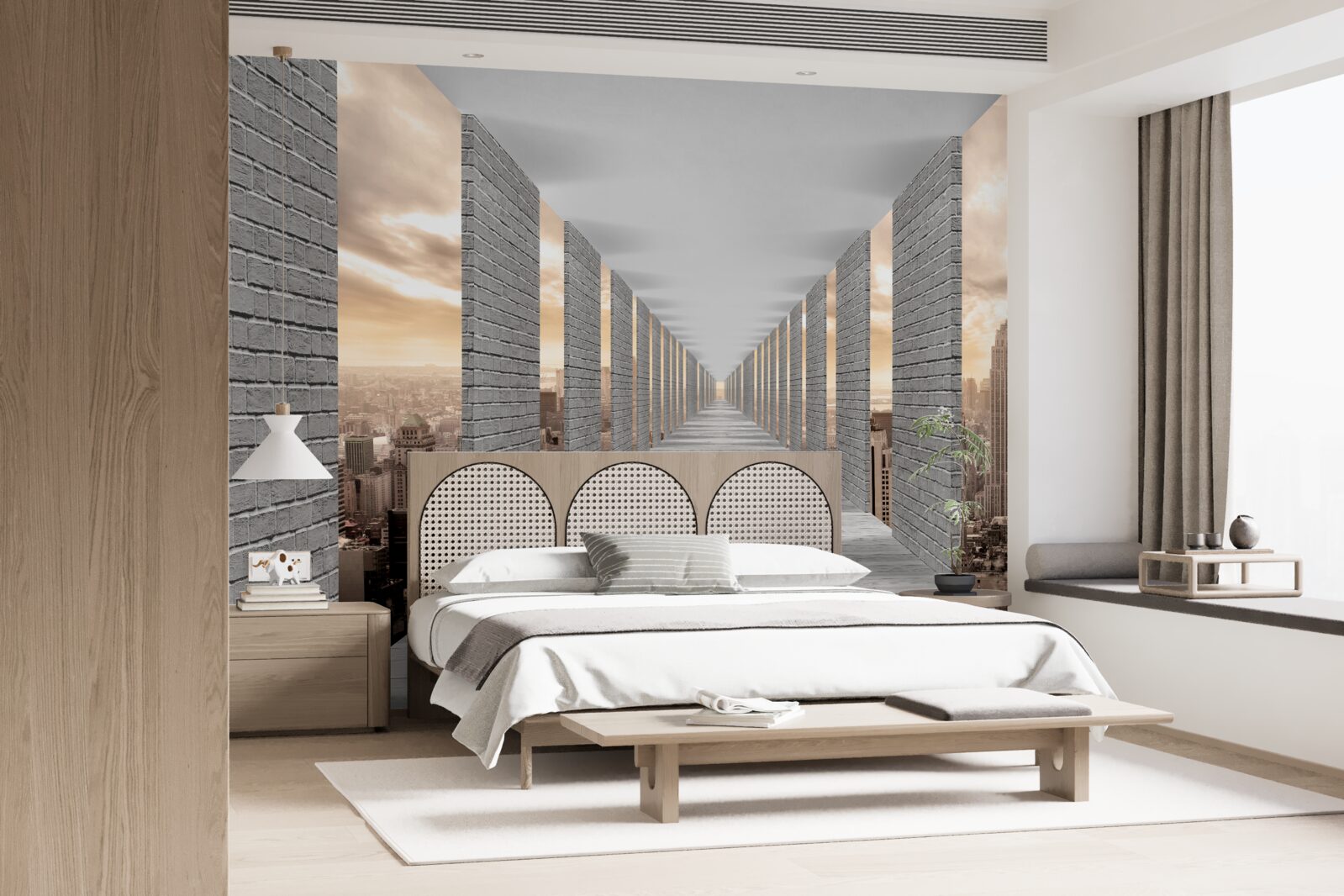 Fototapet tunel tridimensional care dispare în depărtare