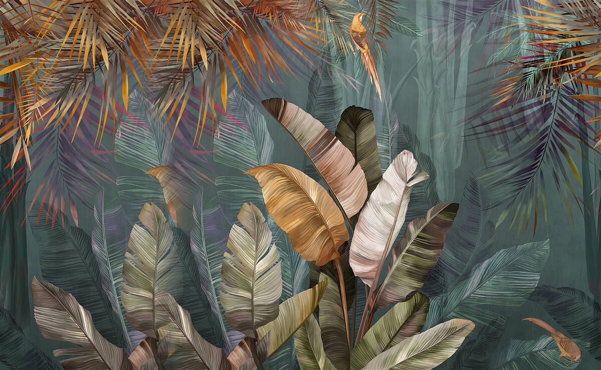Fototapet frunze tropicale gigantice