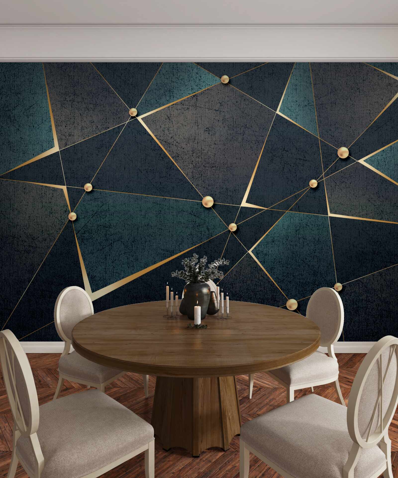 Fototapet diamante verzi de lux
