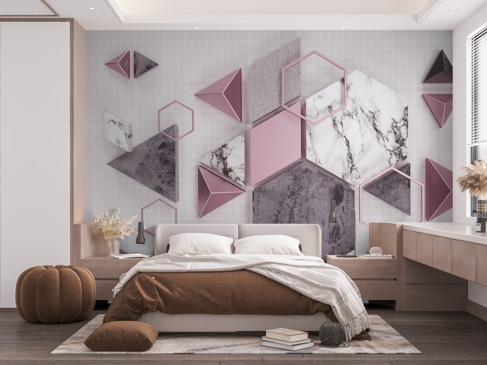 Fototapet imagini geometrice marmorate