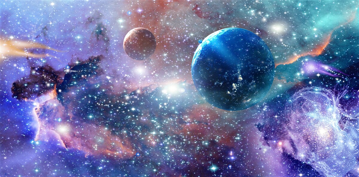 Fototapet univers luminos