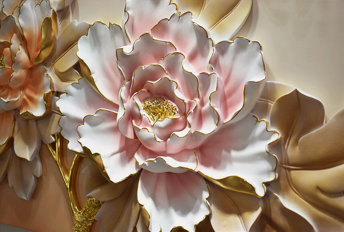 Fototapet mugurele de lotus s-a deschis în toată splendoarea sa
