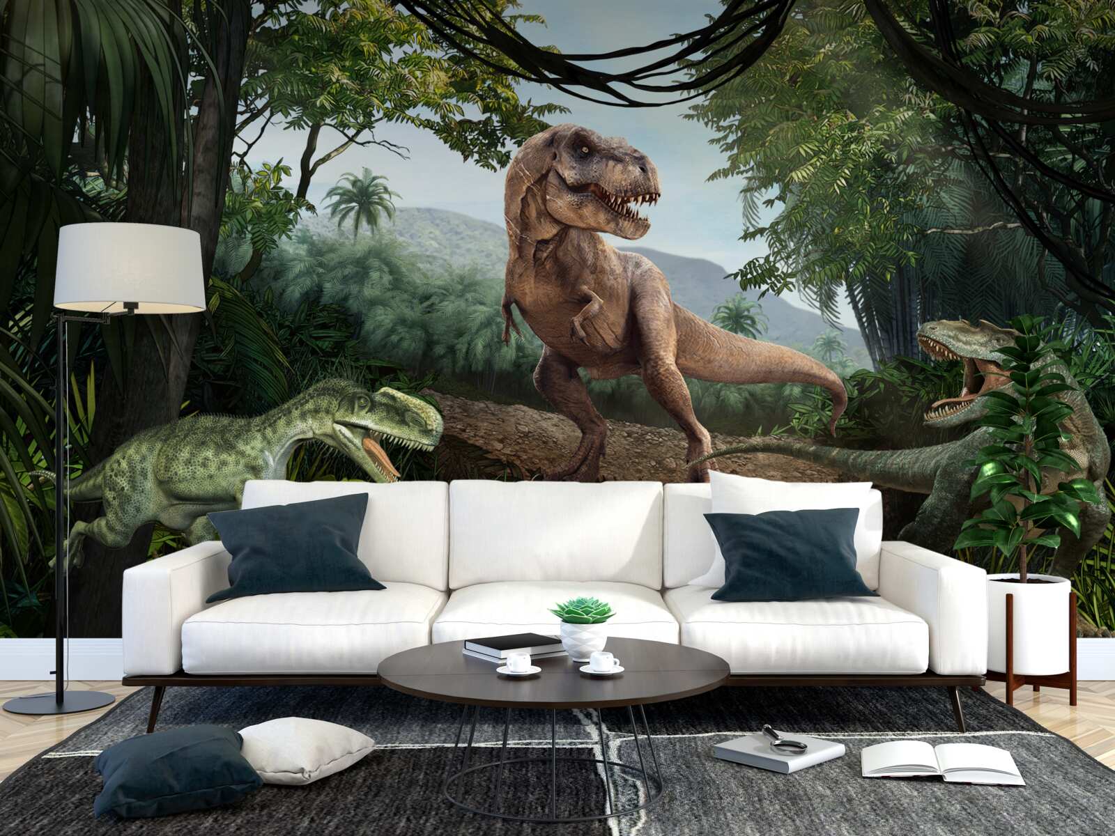 Fototapet perioada dinozaurilor la tropice