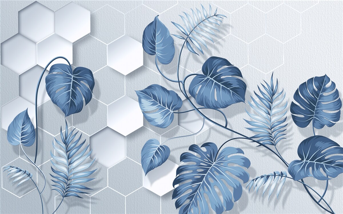 Fototapet monstera pe un fundal nespecificat