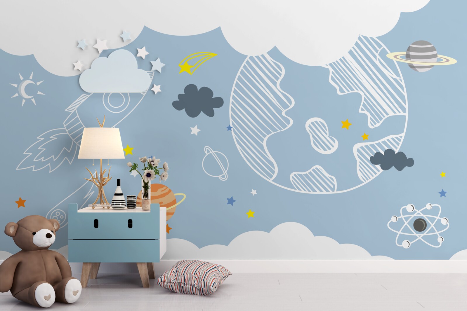 Fototapet imagine minimalistă a spațiului