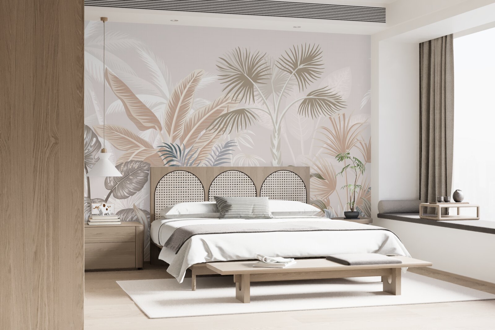 Fototapet plante tropicale în ploile de vară