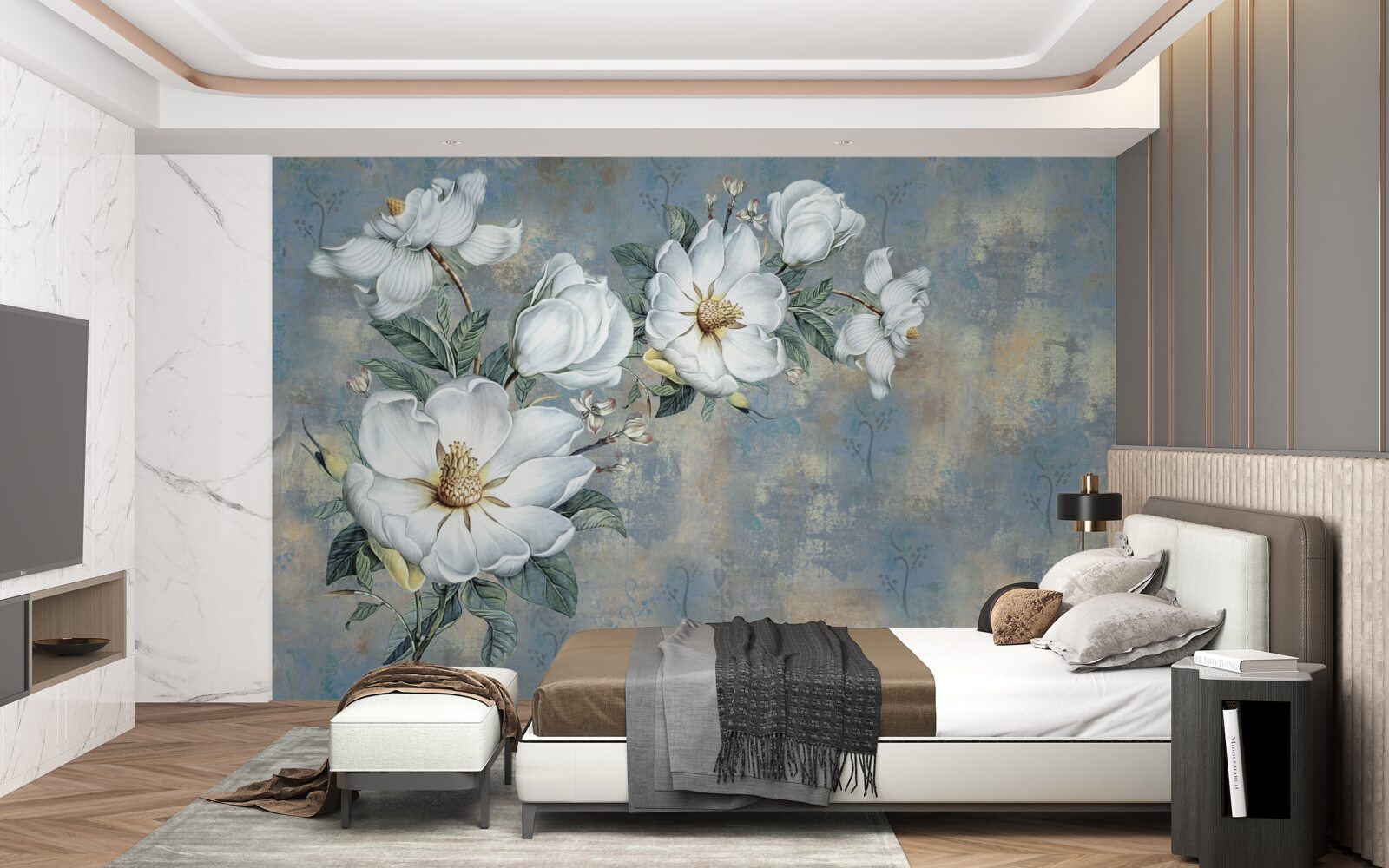 Fototapet magnolie în floare