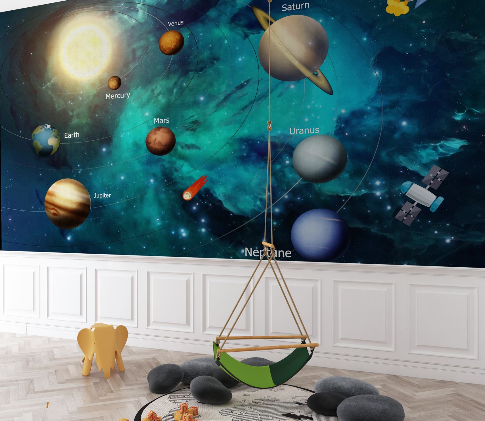 Fototapet corpuri cosmice în univers