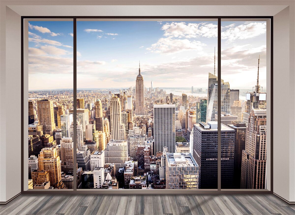 Fototapet vedere de la fereastra din new york