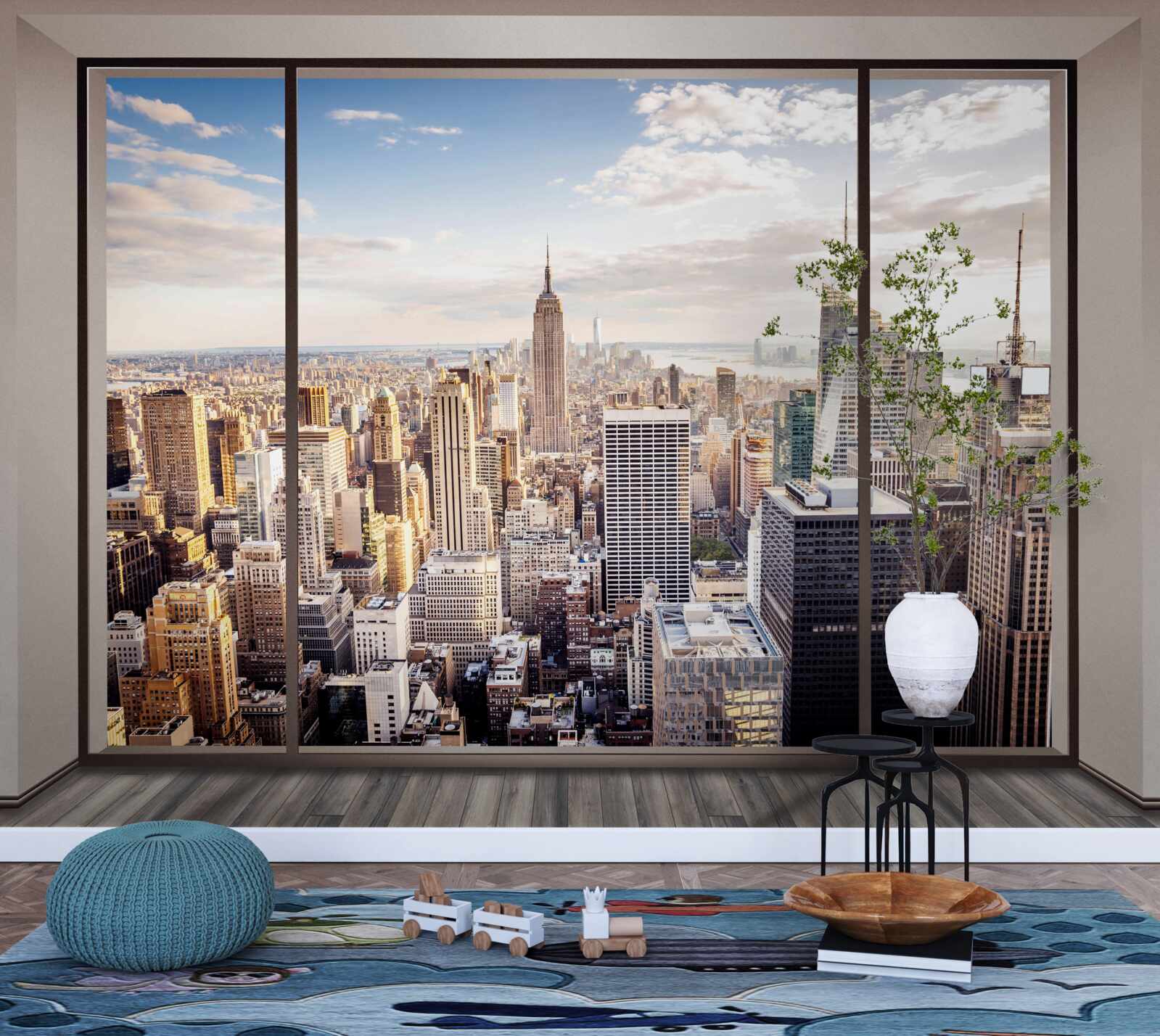 Fototapet vedere de la fereastra din new york