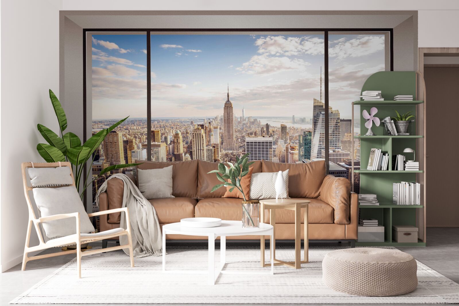 Fototapet vedere de la fereastra din new york