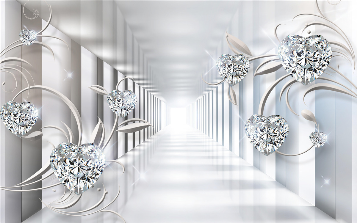 Fototapet coridor de diamante