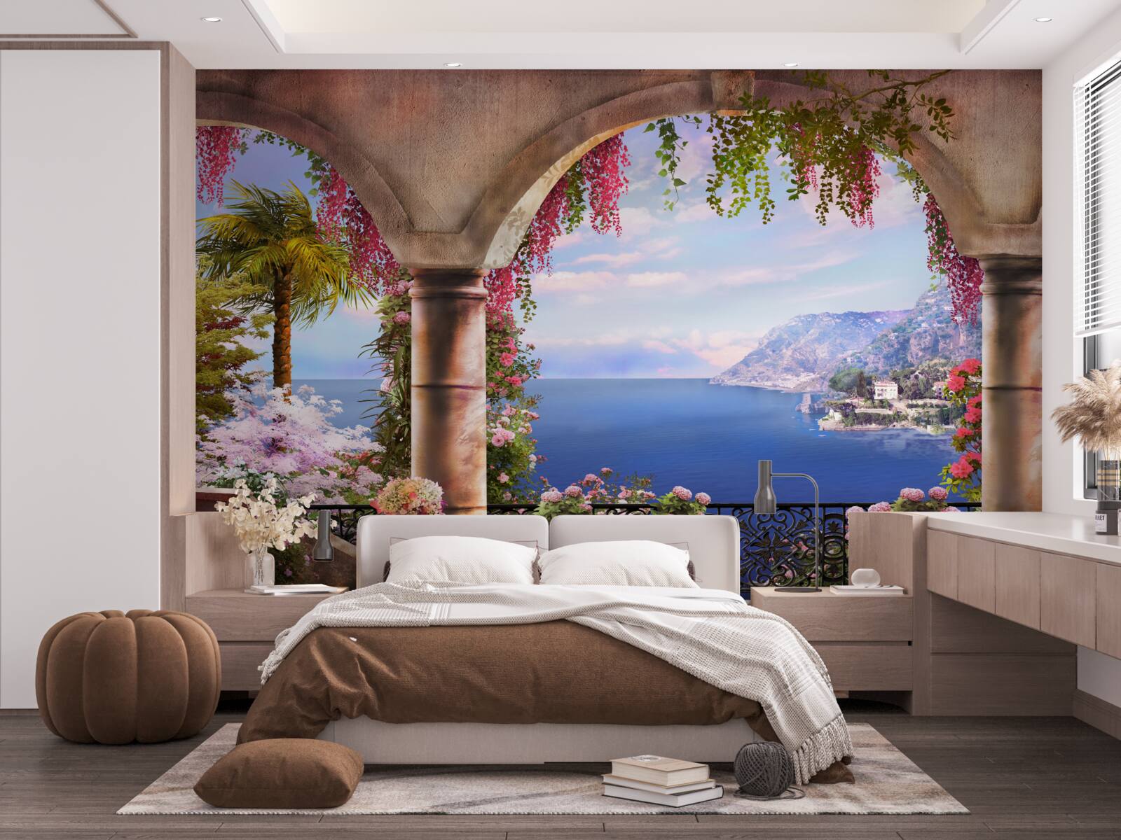 Fototapet balconul se deschide spre mare