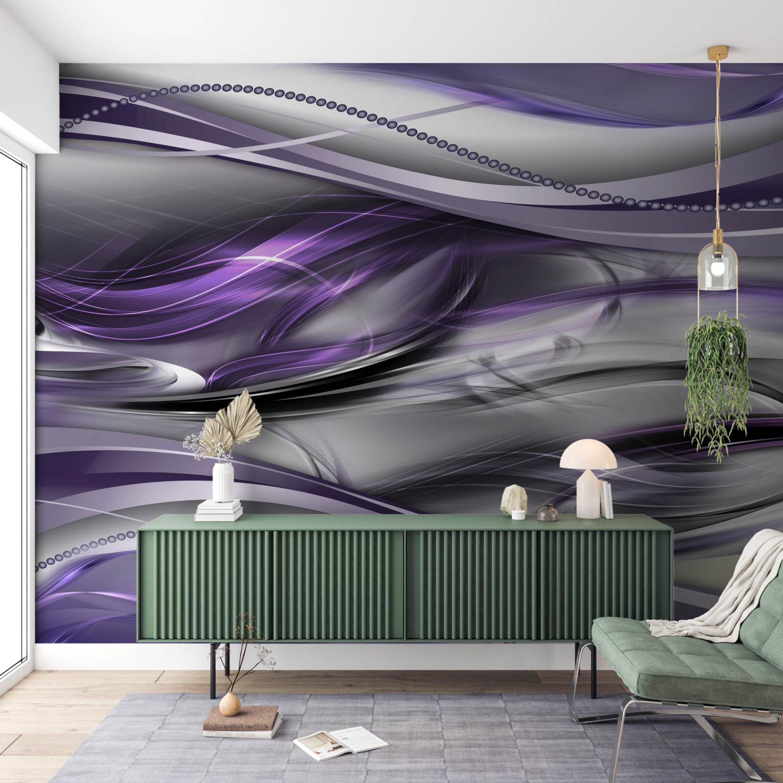Fototapet imagine abstractă violet