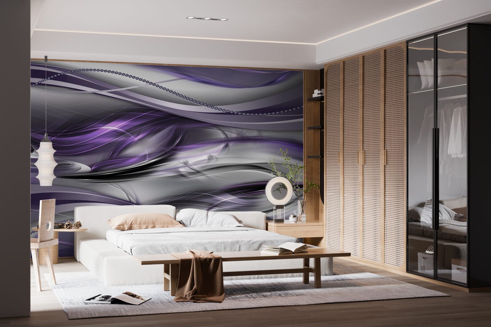 Fototapet imagine abstractă violet
