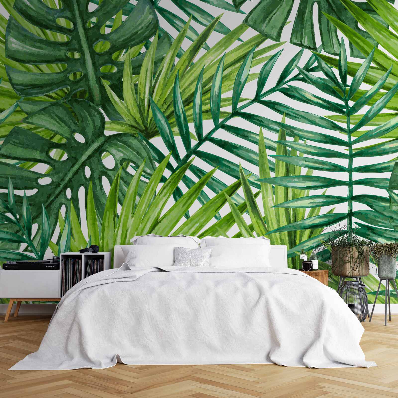 Fototapet plante tropicale verzi luxuriante