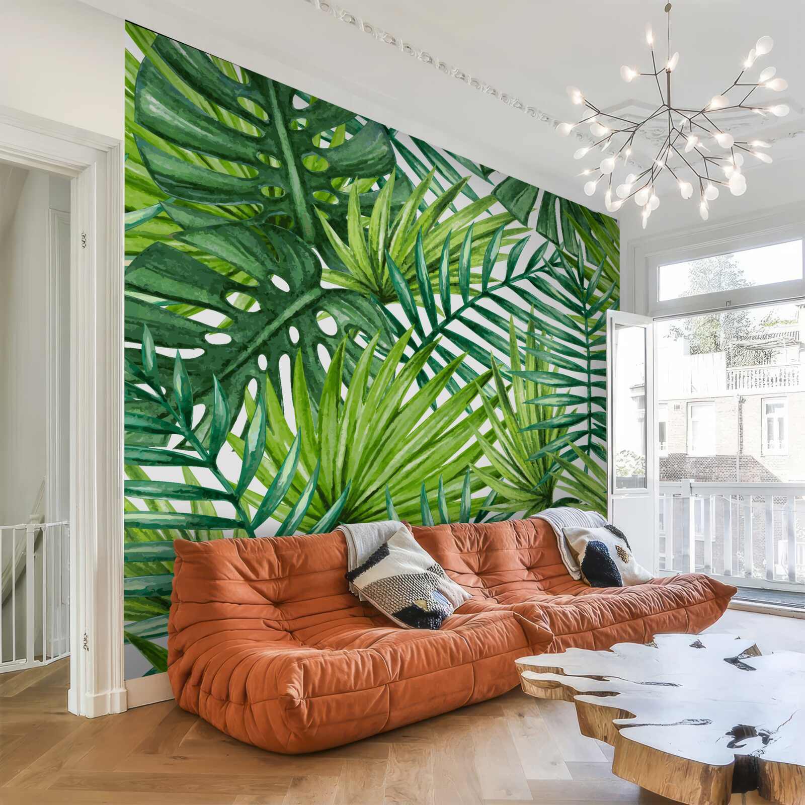 Fototapet plante tropicale verzi luxuriante