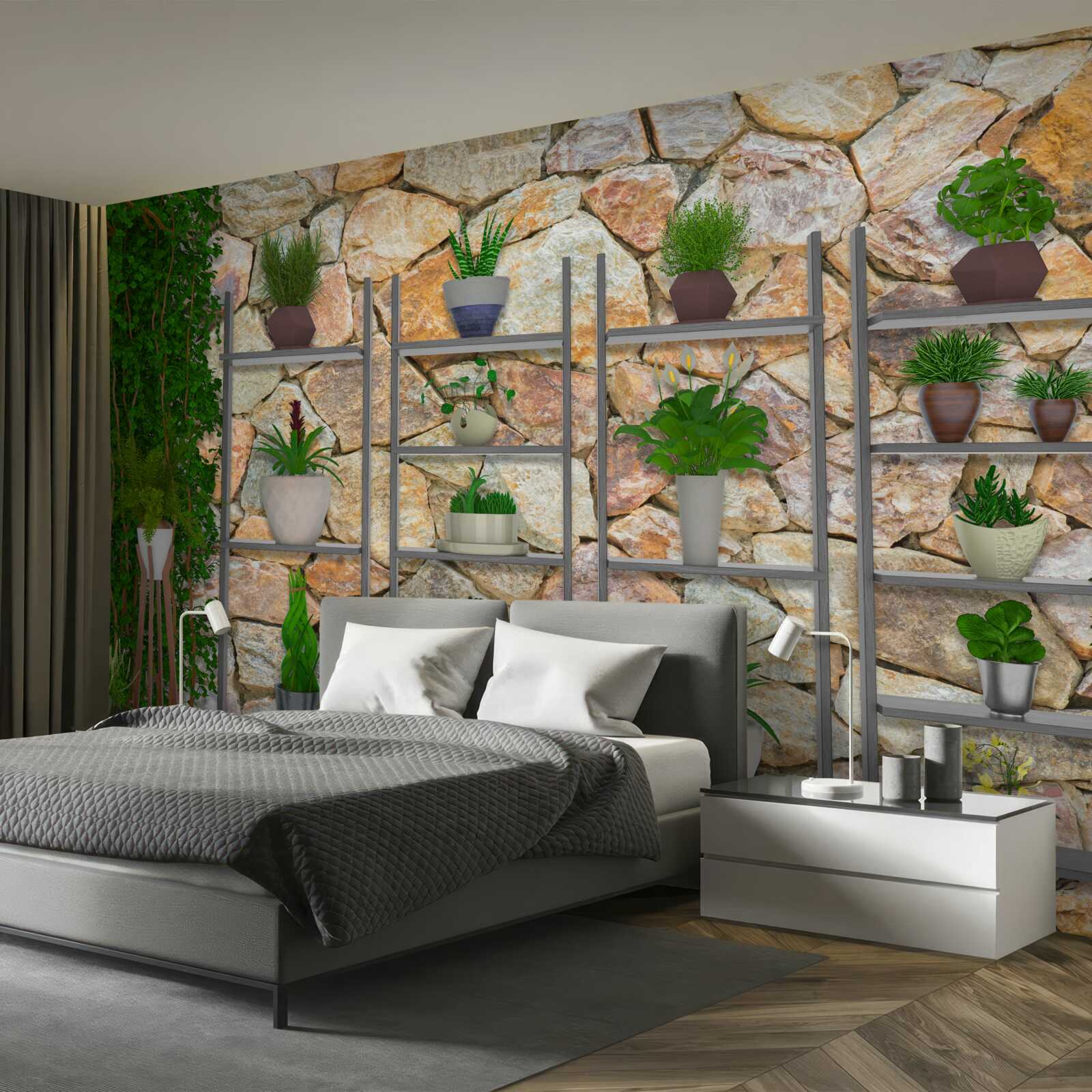 Fototapet plante verzi în designul interior