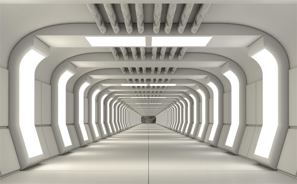 Fototapet stil tunel modern
