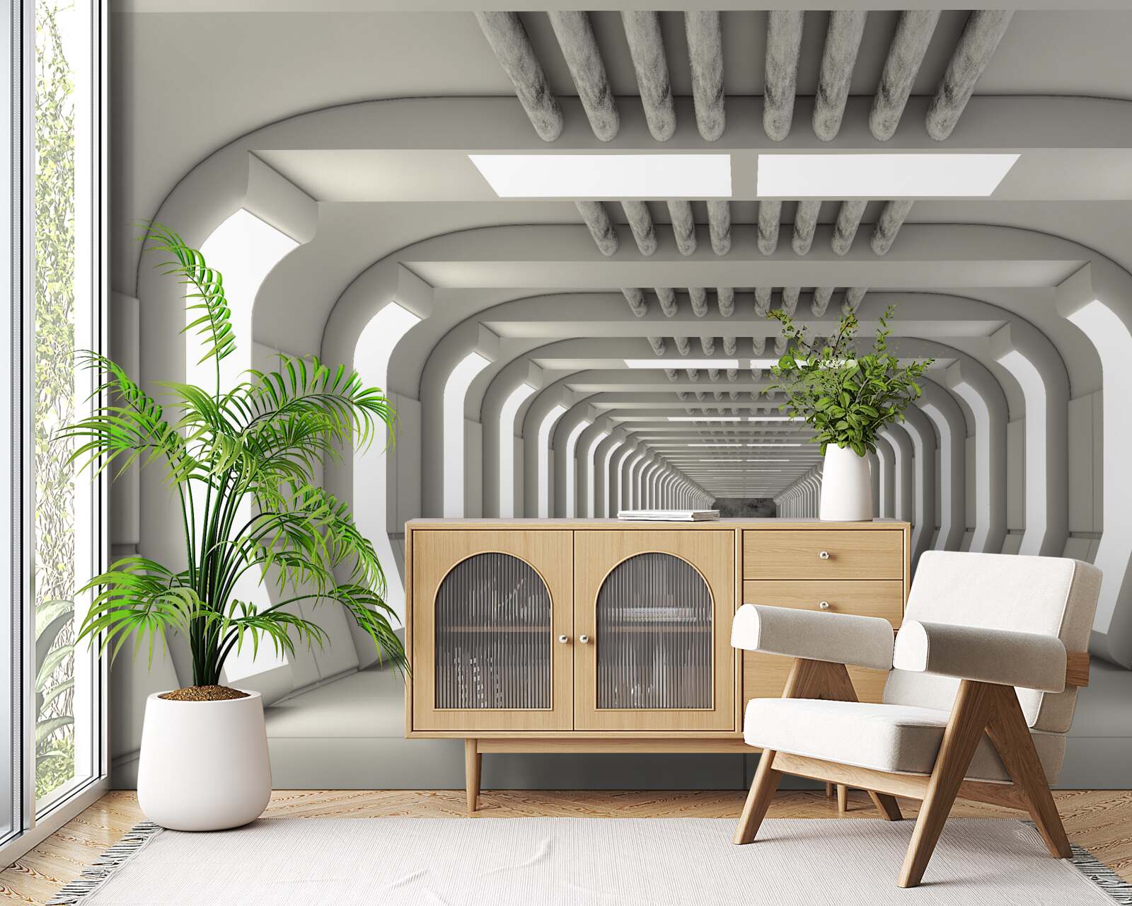 Fototapet stil tunel modern