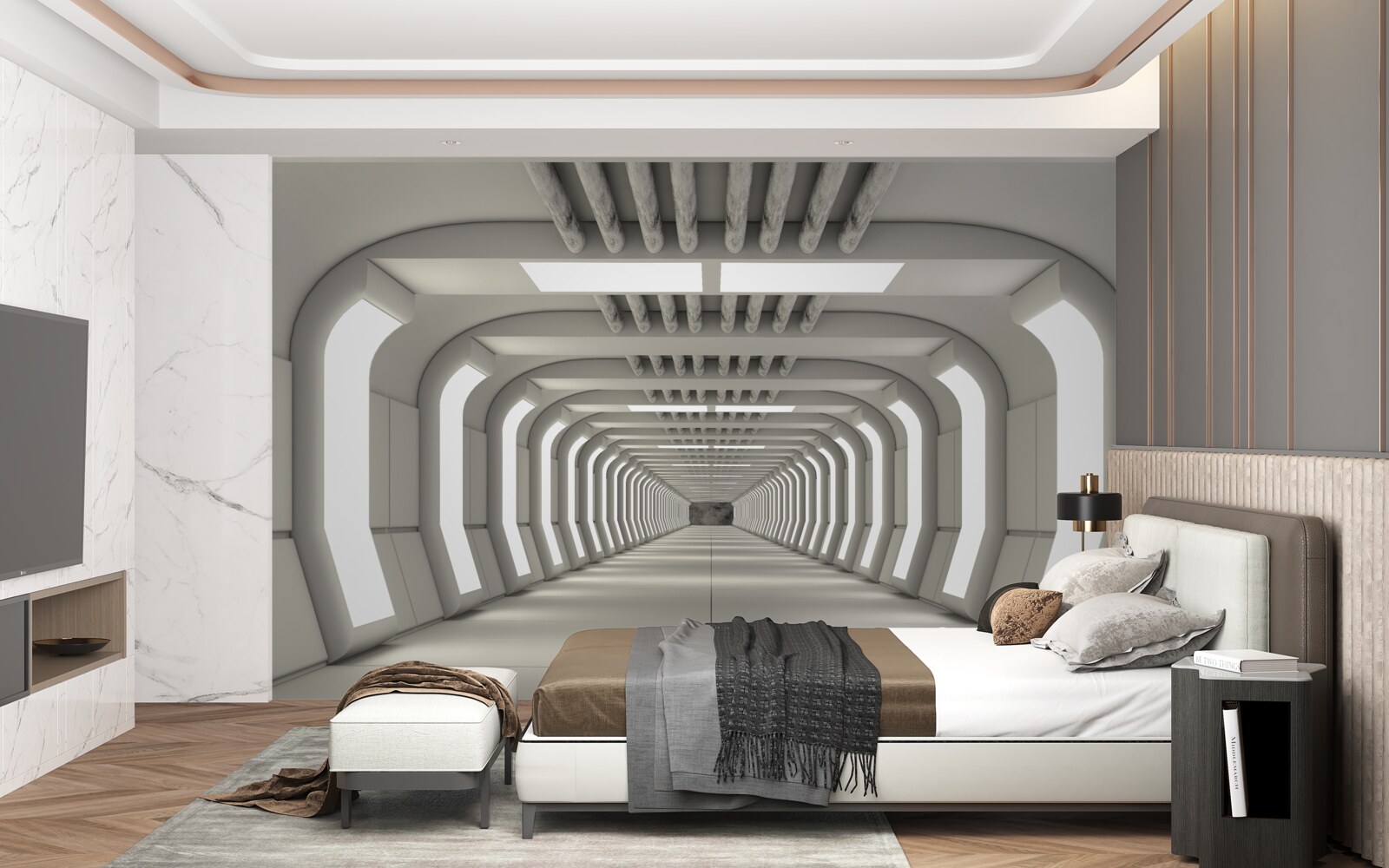 Fototapet stil tunel modern