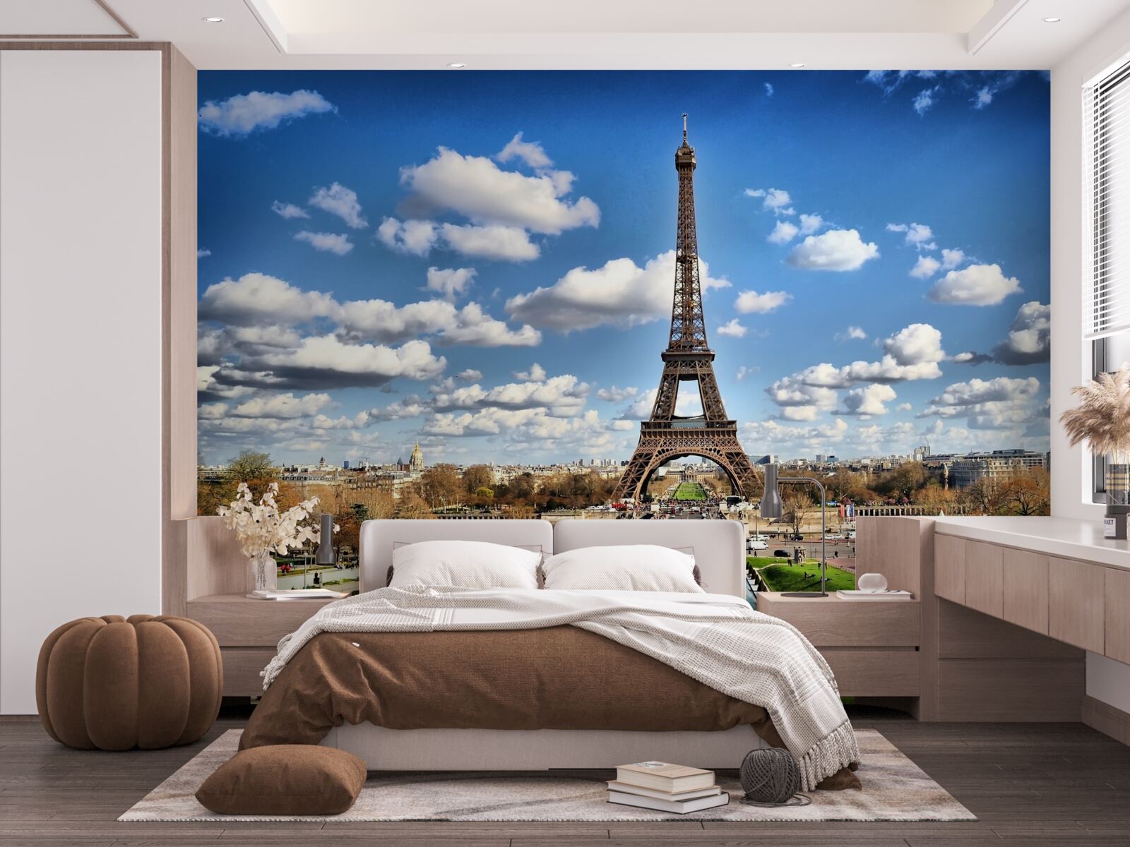Fototapet vedere de vară a Parisului