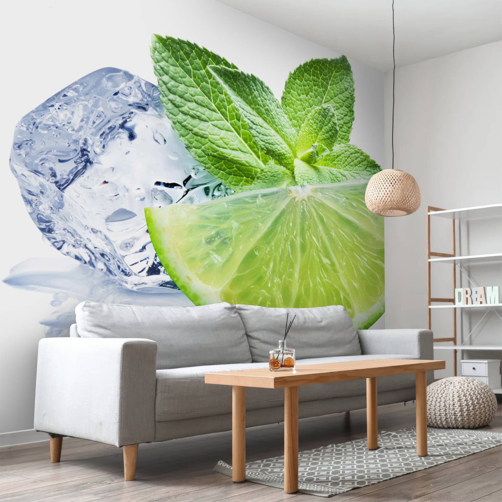 Fototapet Cocktail de lime și mentă