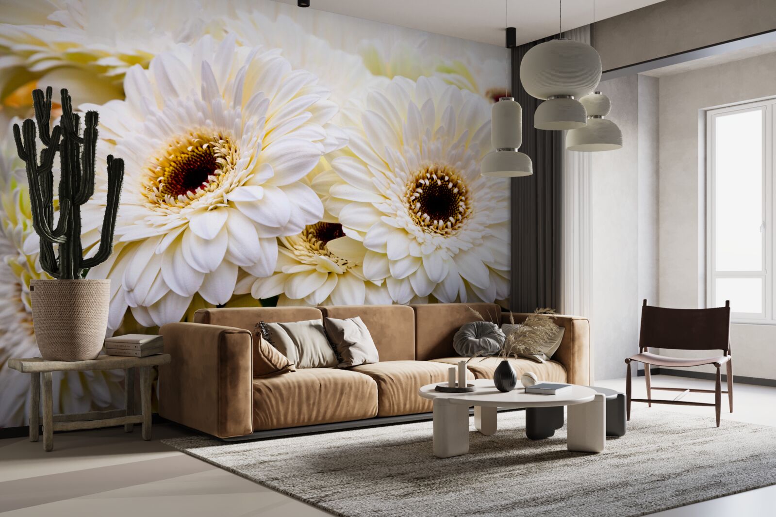Fototapet buchet ușor de gerbera