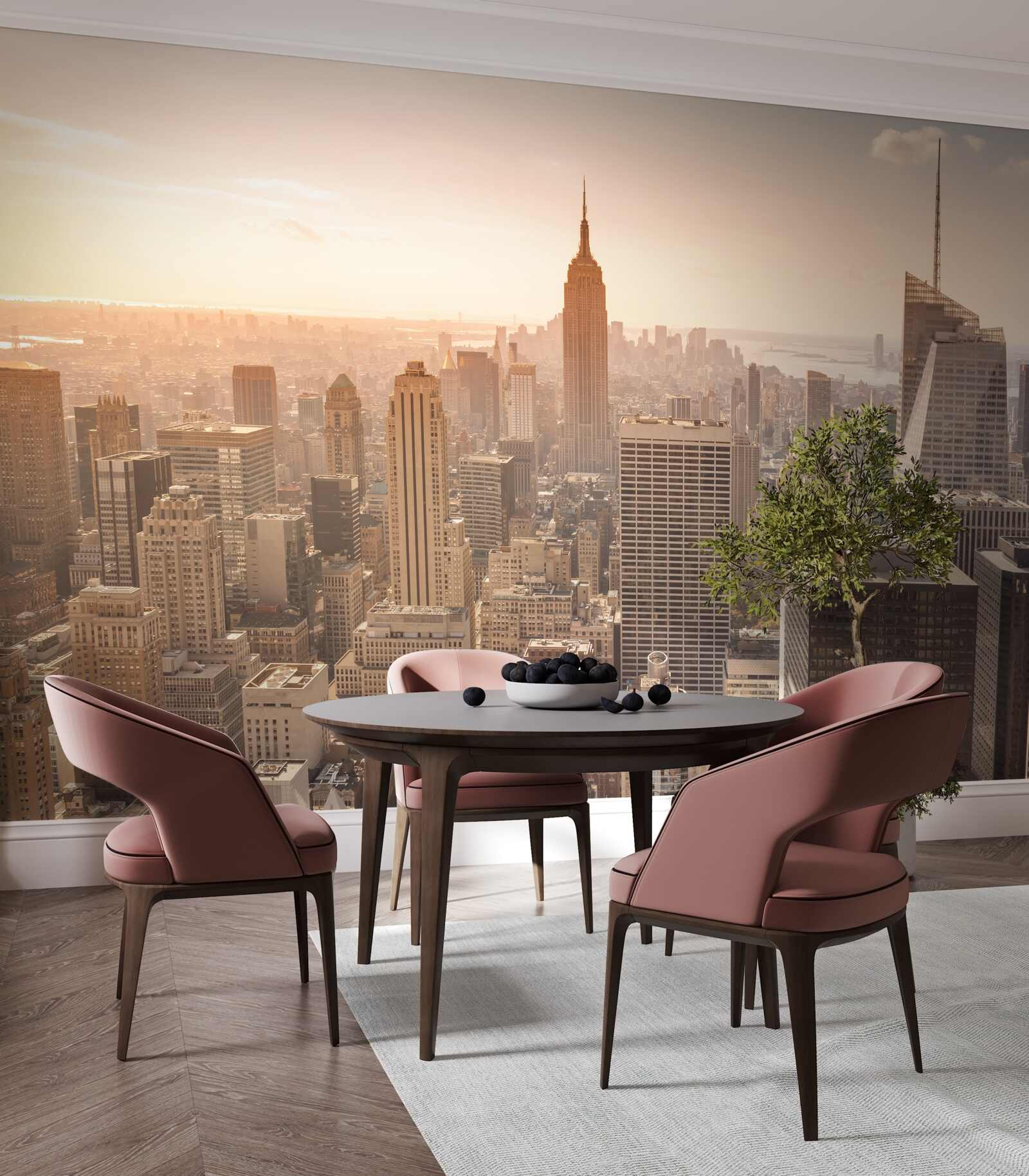 Fototapet vedere panoramică a orașului new york