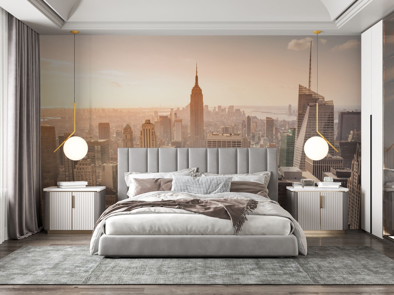 Fototapet vedere panoramică a orașului new york