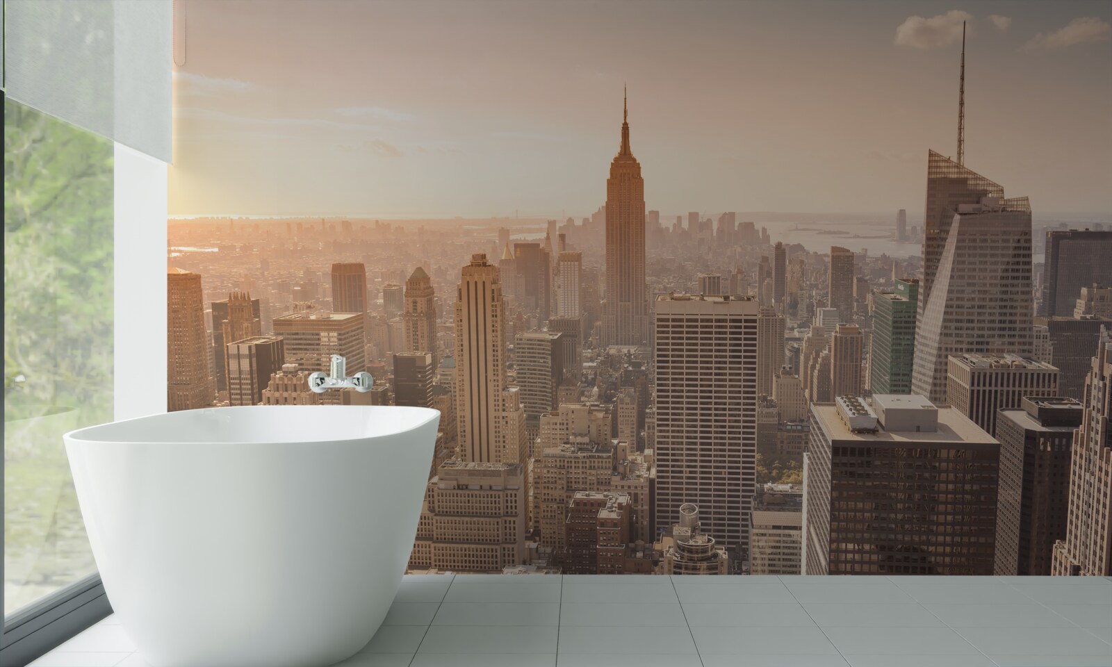 Fototapet vedere panoramică a orașului new york