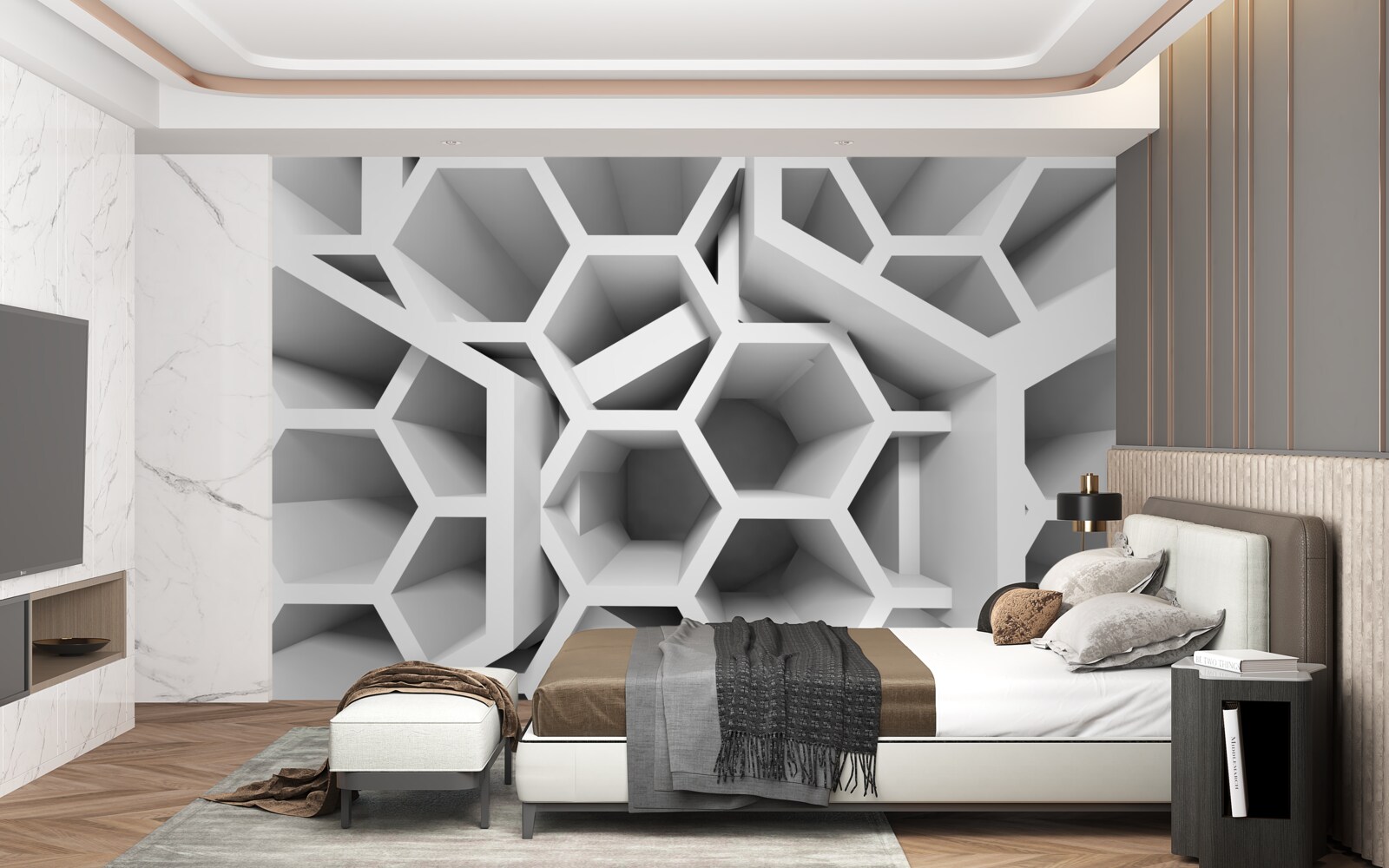 Fototapet structuri rectangulare goale