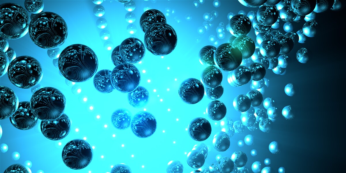 Fototapet apa dintr-un pahar este formată din molecule