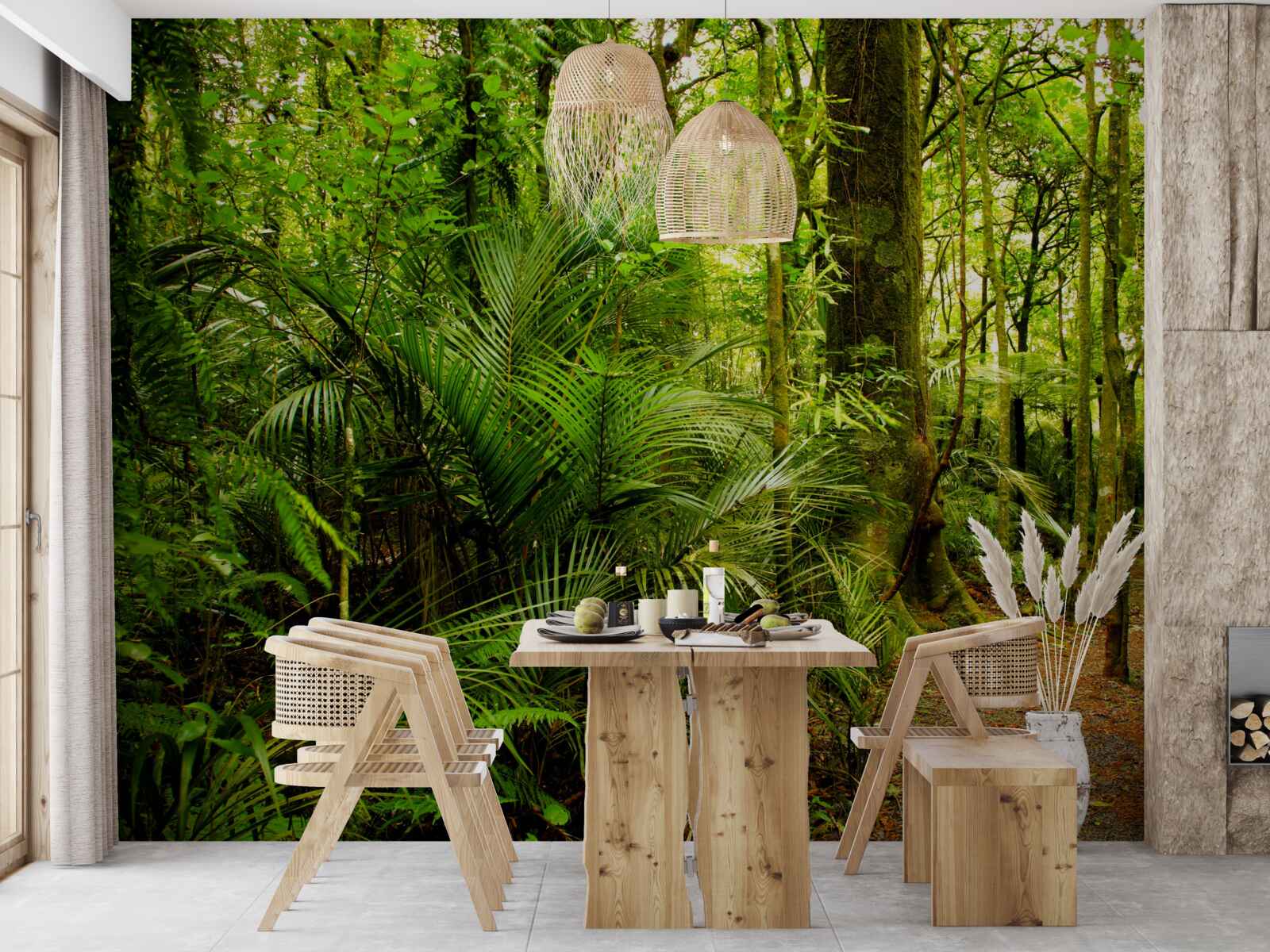 Fototapet păduri tropicale luxuriante de smarald