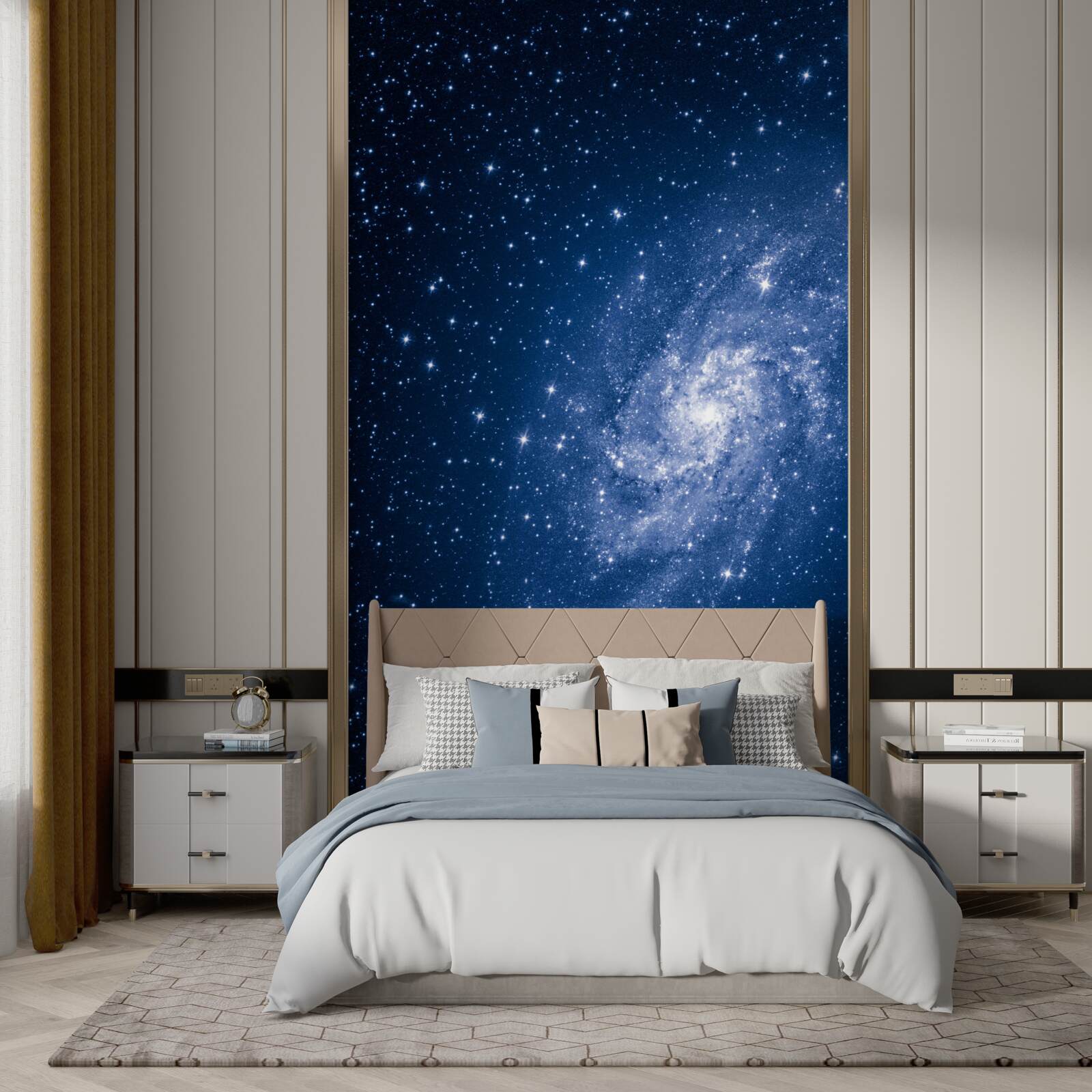 Fototapet o galaxie care conține sute de stele