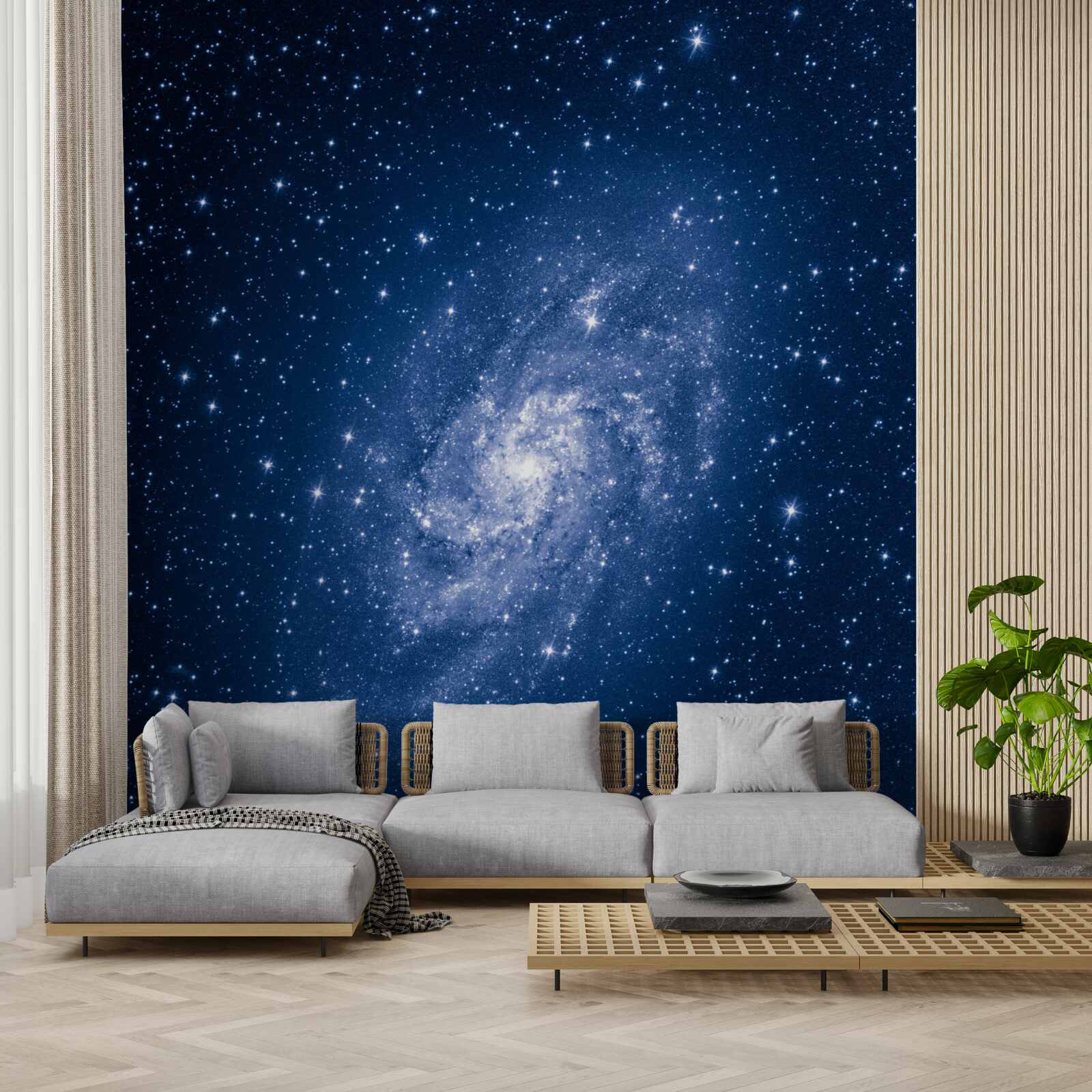 Fototapet o galaxie care conține sute de stele