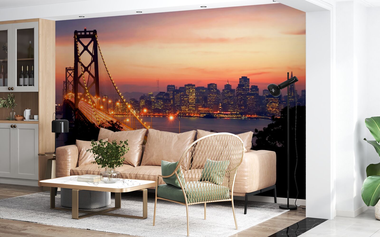Fototapet san francisco este luminat