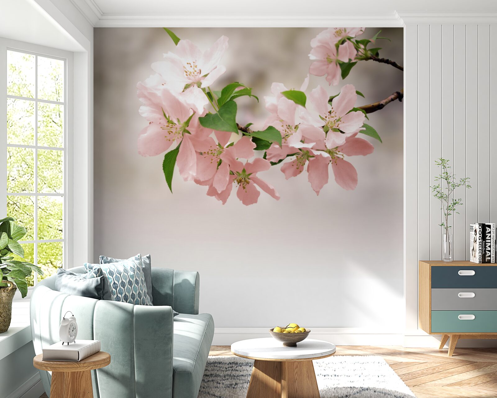 Fototapet flori roz sakura