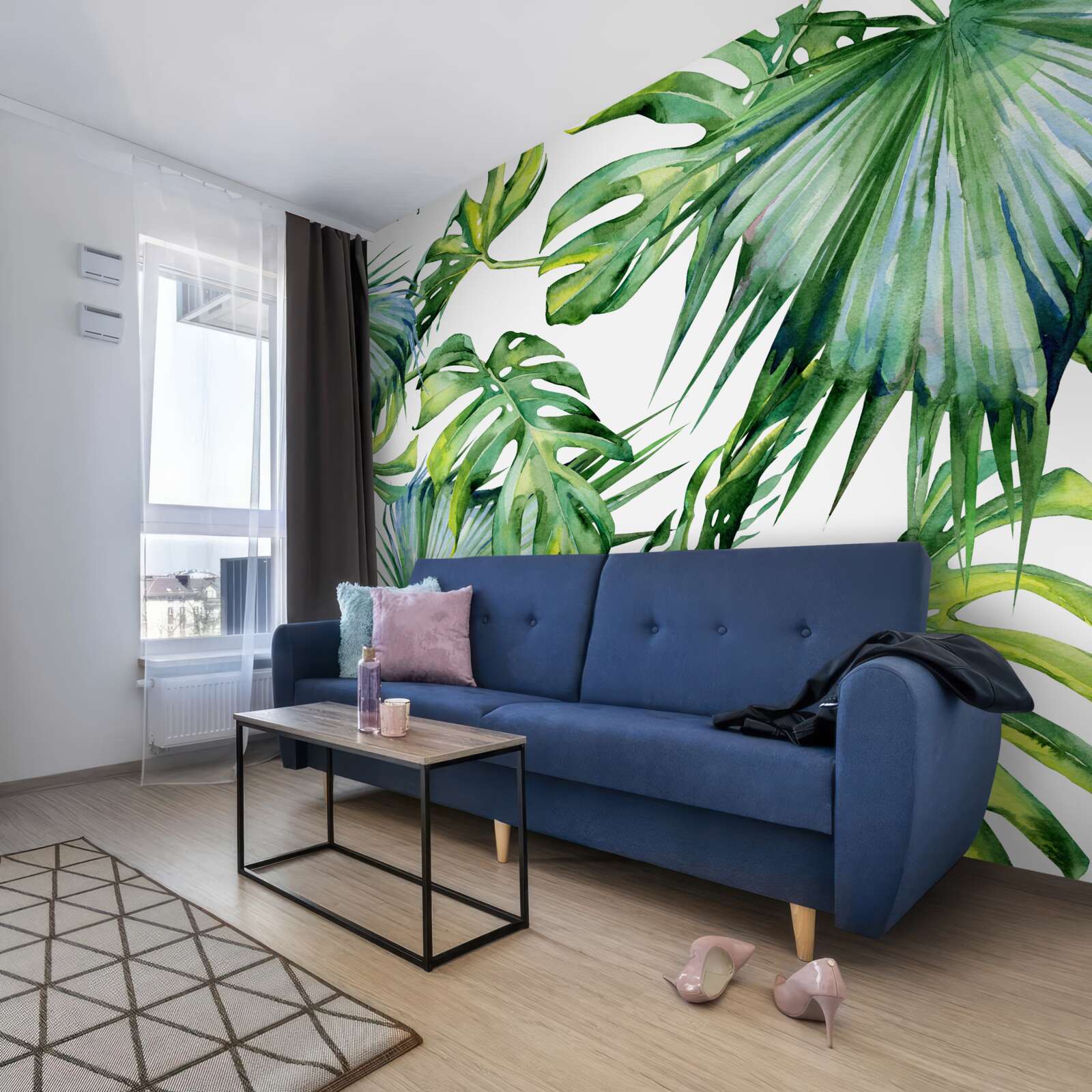 Fototapet monstera părăsește tropicele