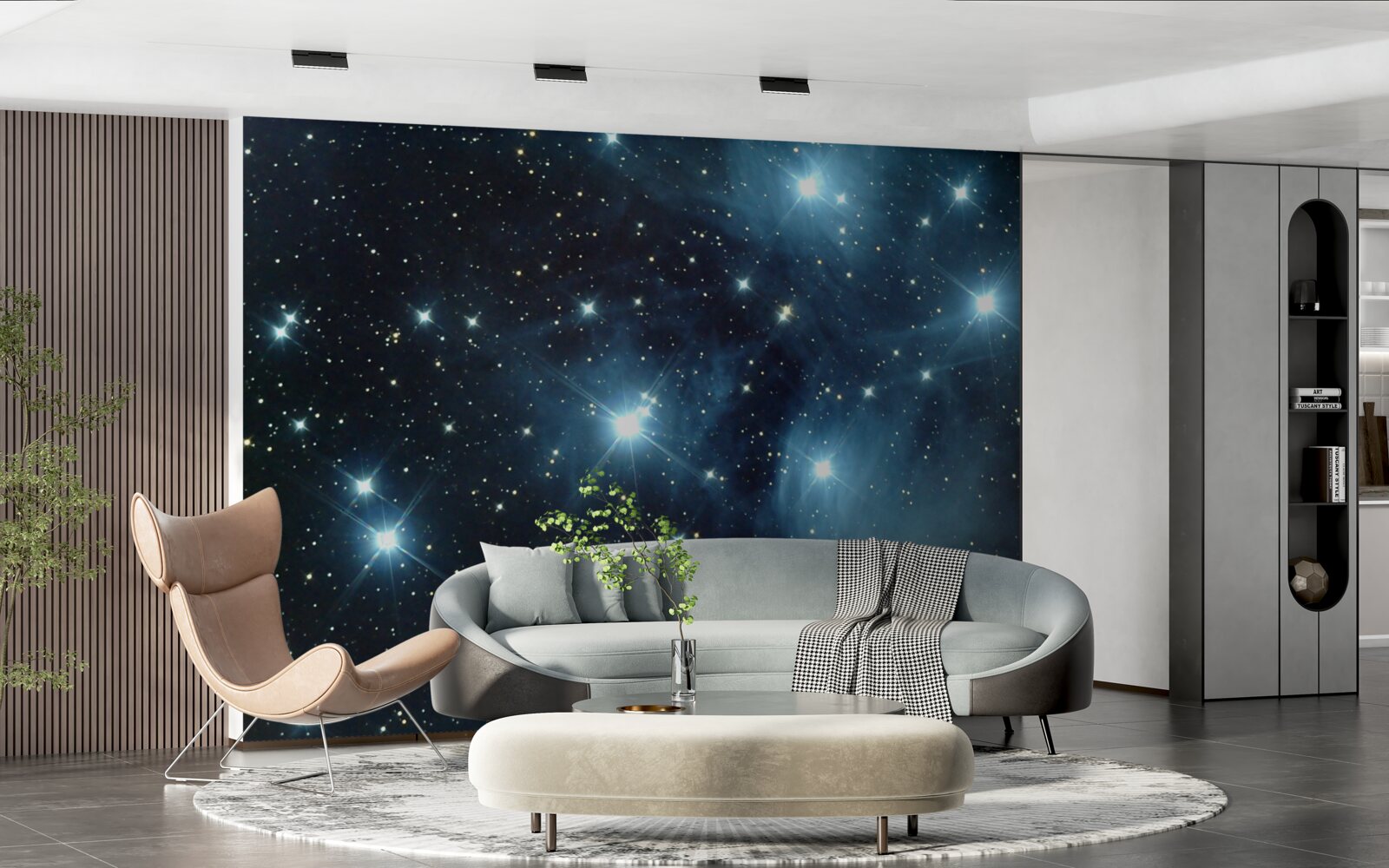 Fototapet corpuri cerești în nenumărate galaxii