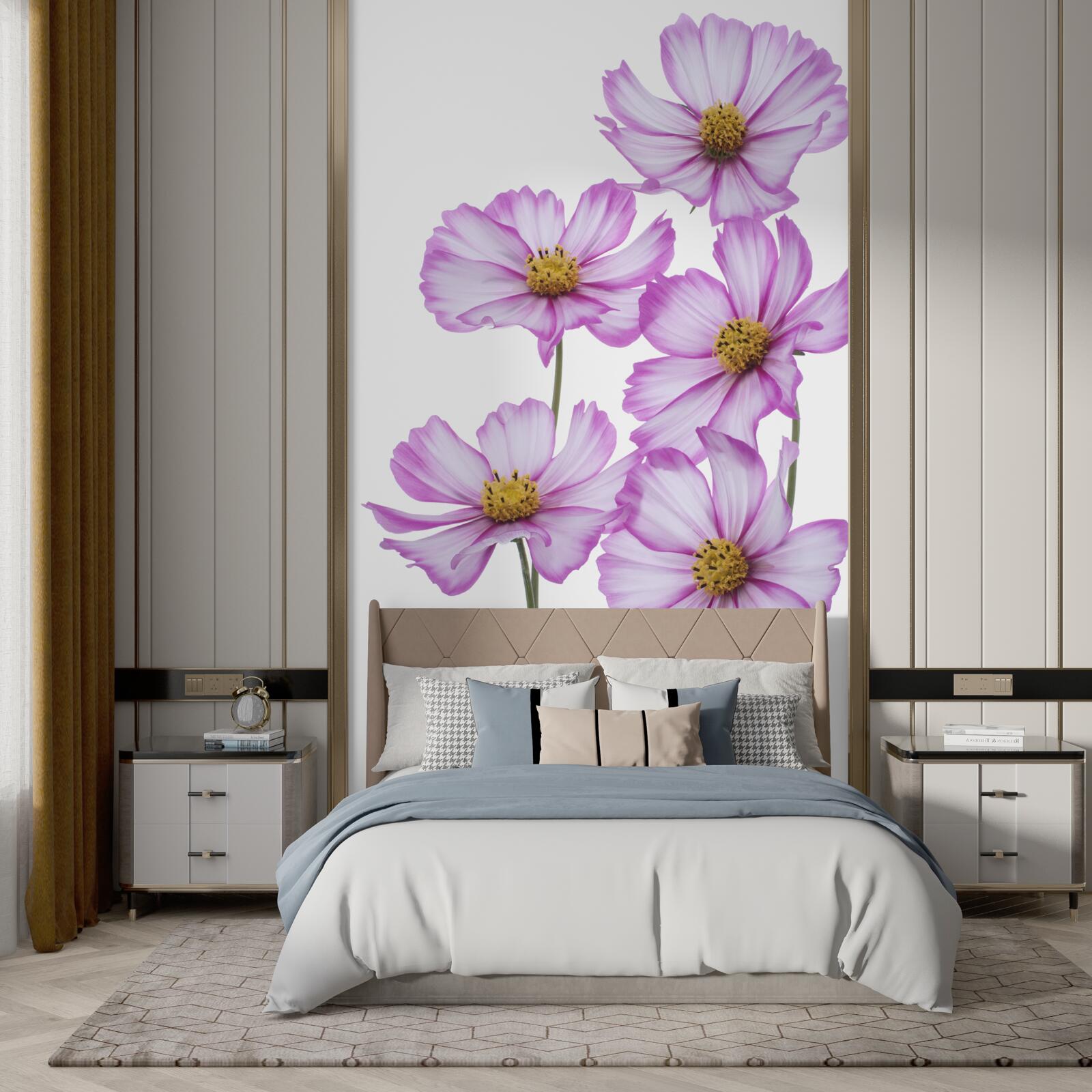 Fototapet flori grațioase de liliac pe o pajiște