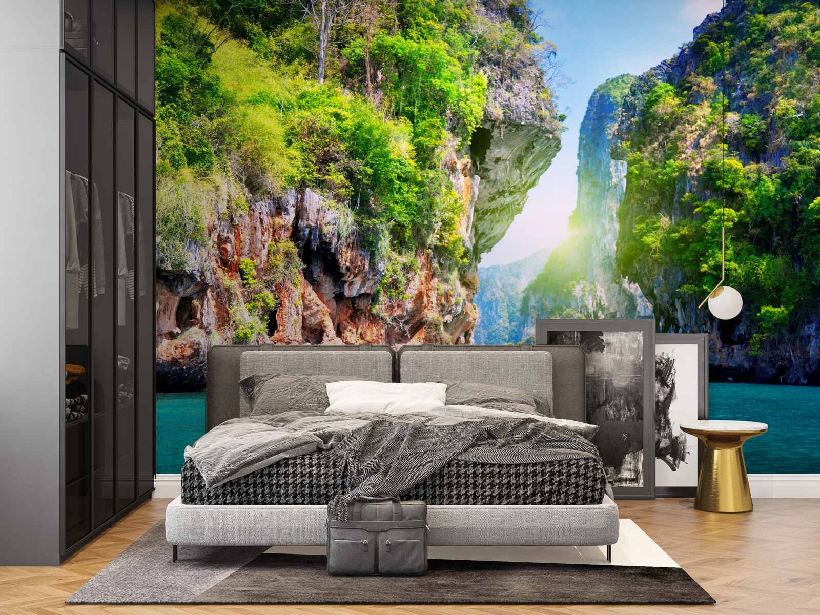 Fototapet insule plutitoare thailandeze verzi
