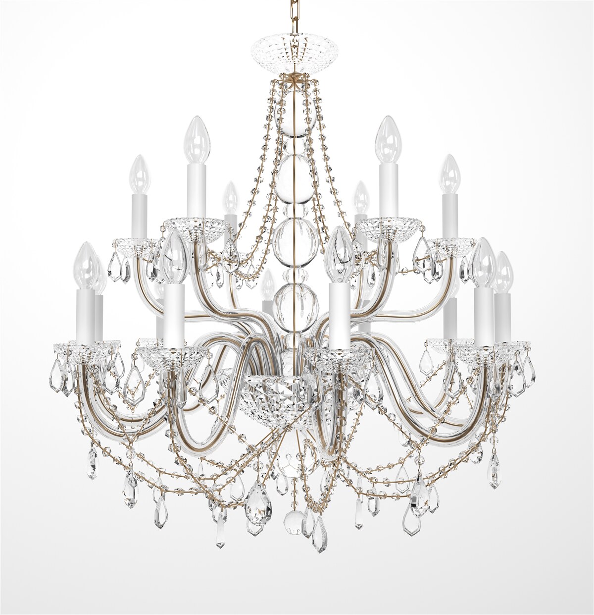Fototapet candelabru elegant în stil vintage cu candelabre