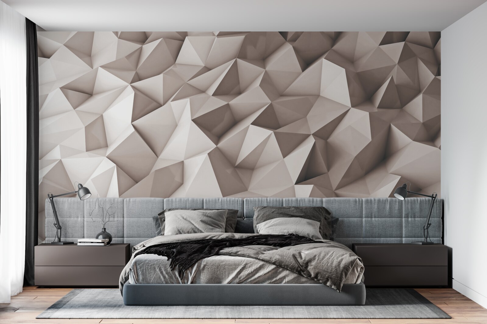Fototapet topuri ascuțite cu forme geometrice