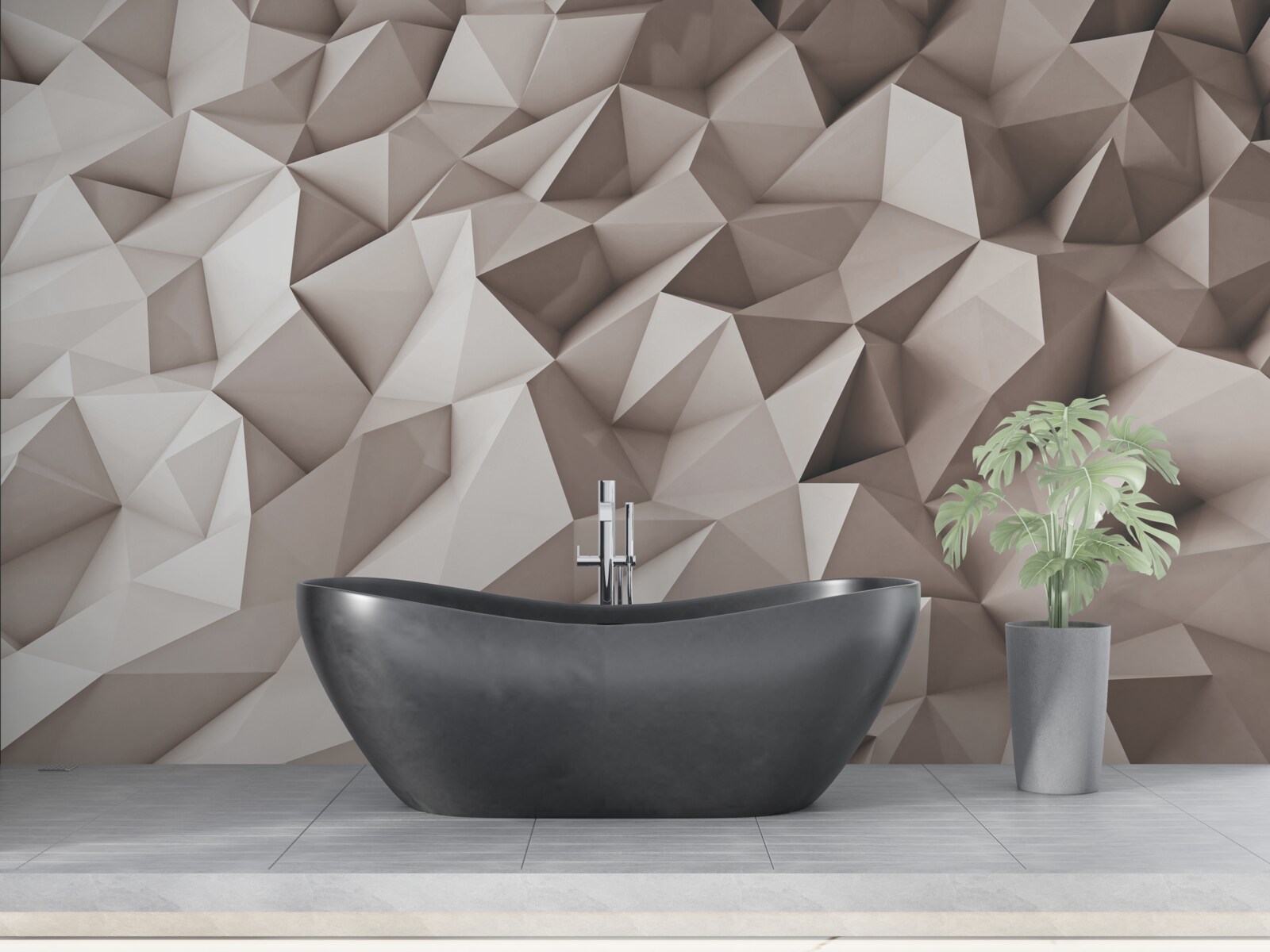 Fototapet topuri ascuțite cu forme geometrice