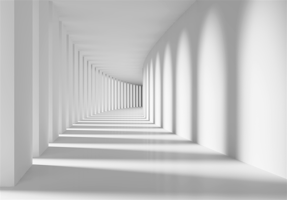Fototapet Luminator cu arcuri rotunde